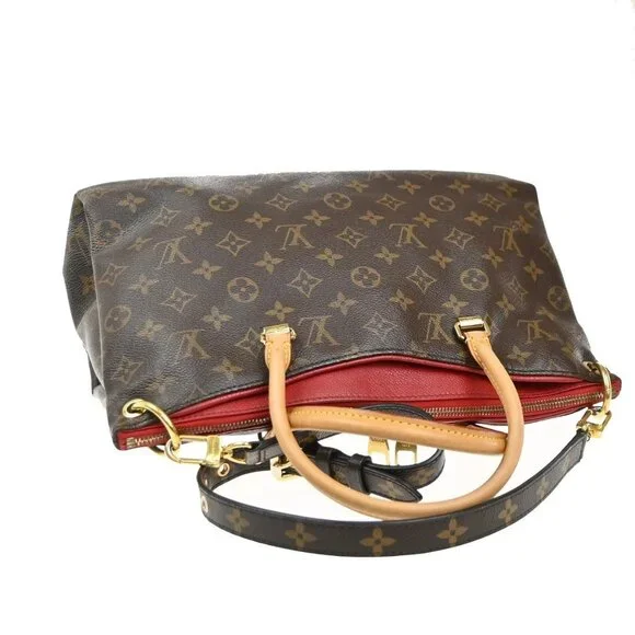 LOUIS VUITTON Pallas 2Way Shoulder Hand Bag Monogram Leather Red M41175 638EG327 - Picture 5 of 16